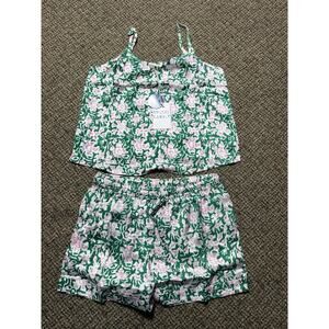 Roller Rabbit 2 Piece Endah Floral Matilda Set, Mulitcolor, Womens Small, NWT